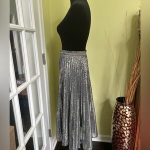 Gorgeous Silver Sequined Skirt! NWT- Perfect for Photos!